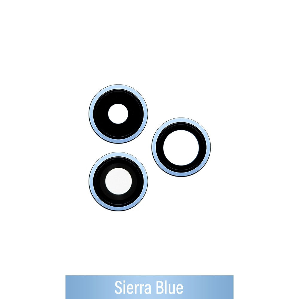 Rear Camera Lens With Bracket for iPhone 13 Pro / 13 Pro Max-Sierra Blue Rear Camera Lens With Bracket for iPhone 13 Pro / 13 Pro Max-Sierra Blue